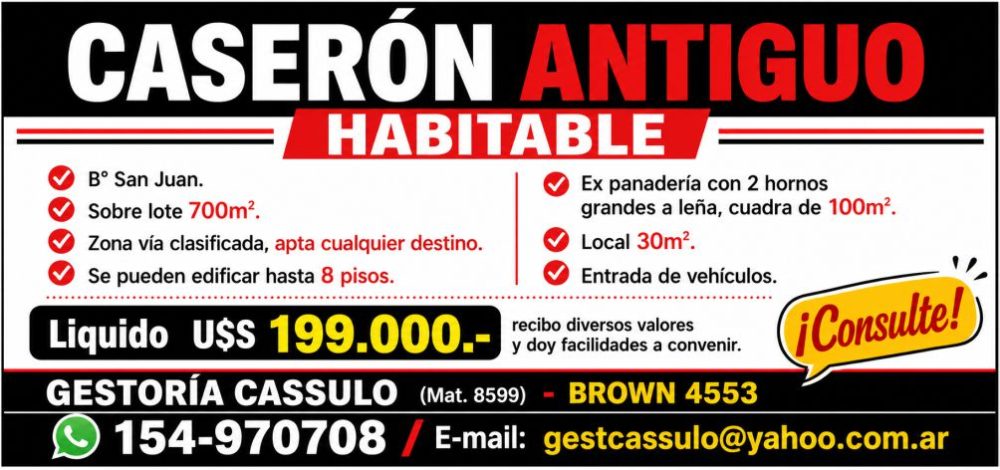 Caseron Antiguo 4 ambientes