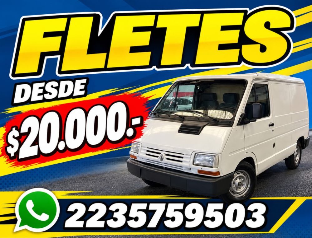 Flete desde: $20.000 2235 75-9503