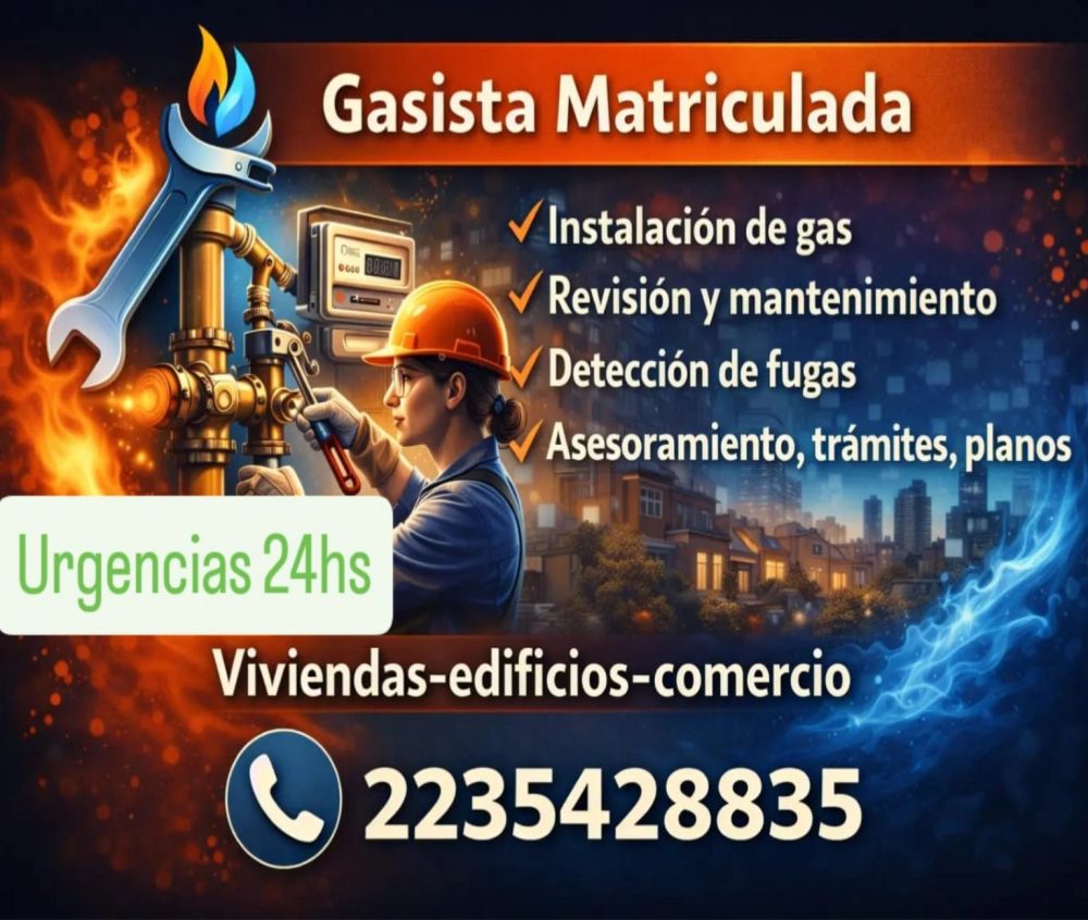 Gasista Matriculada 2235428835