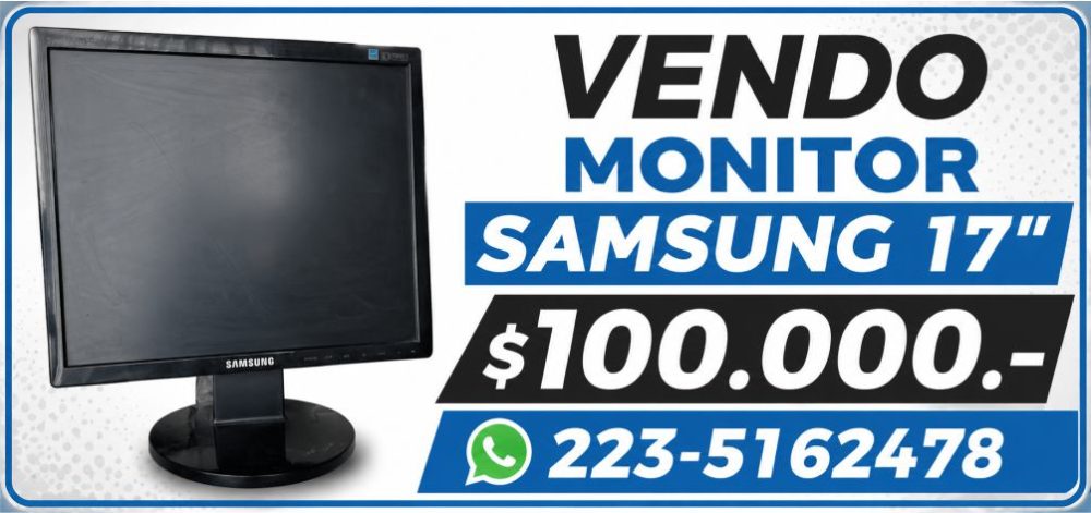 Vendo Monitor Samsung